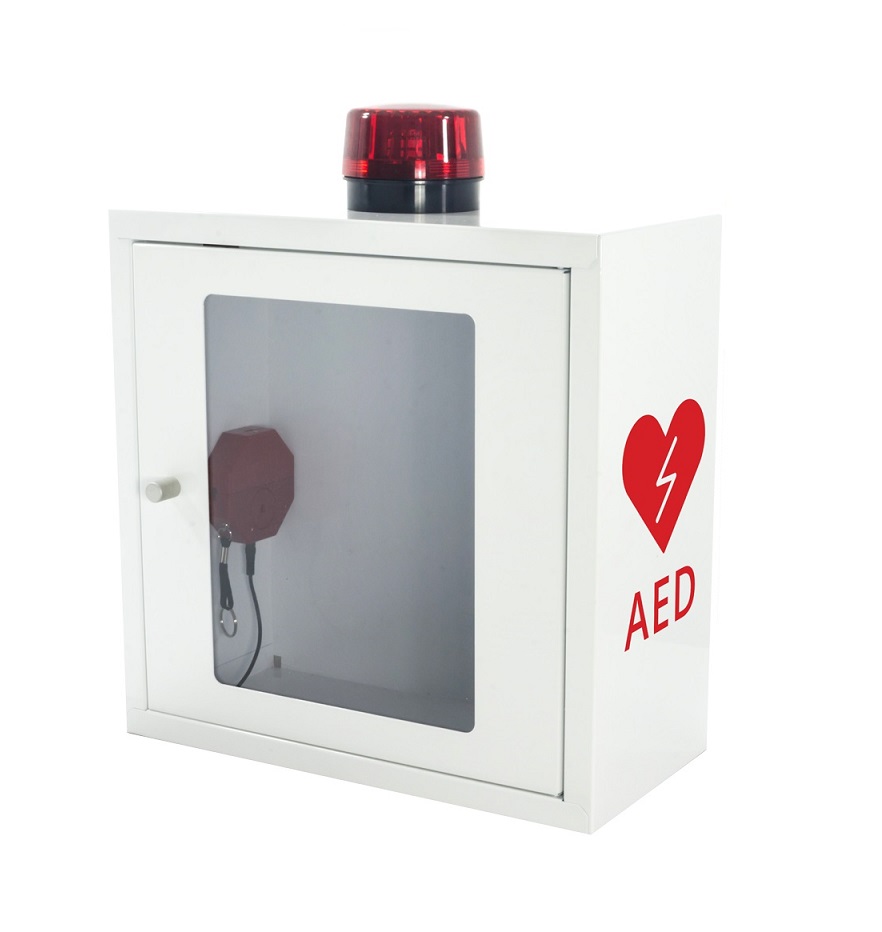 Szafka na defibrylator AED z alarmem